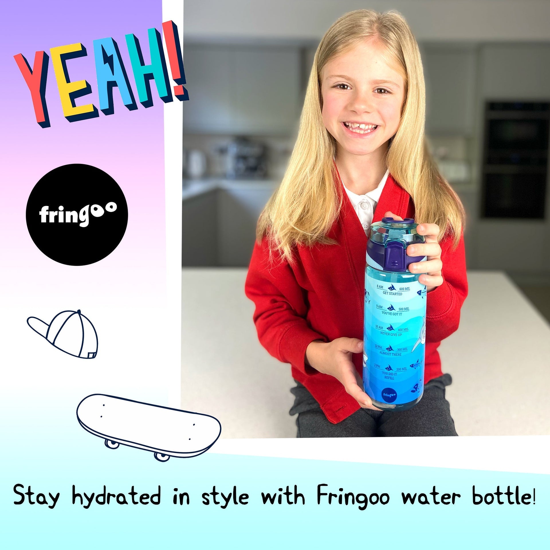 Gourde – Straw Bottle – Shark World