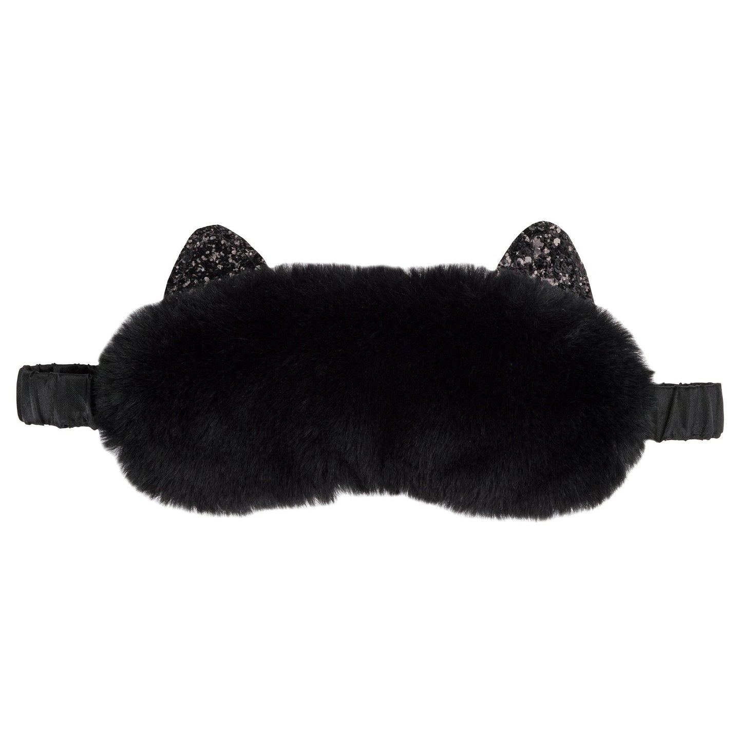 Masque de sommeil – en peluche chat – chat noir