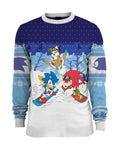 Pull de Noël Sonic au Ski