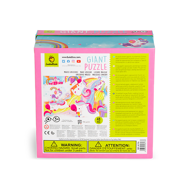 puzzle geant licornes magiques ludattica 