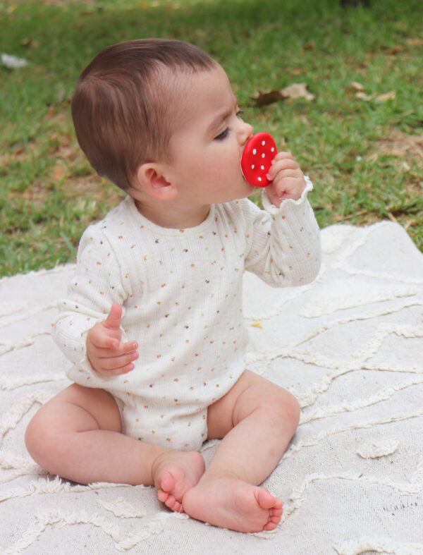 Spotty le Champignon – Jouet de bain et dentition bébé – vue produit 4
