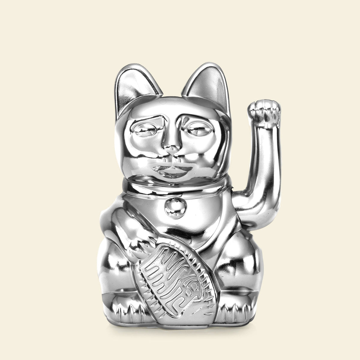 Chat Chanceux Argent Brillant “Nova”