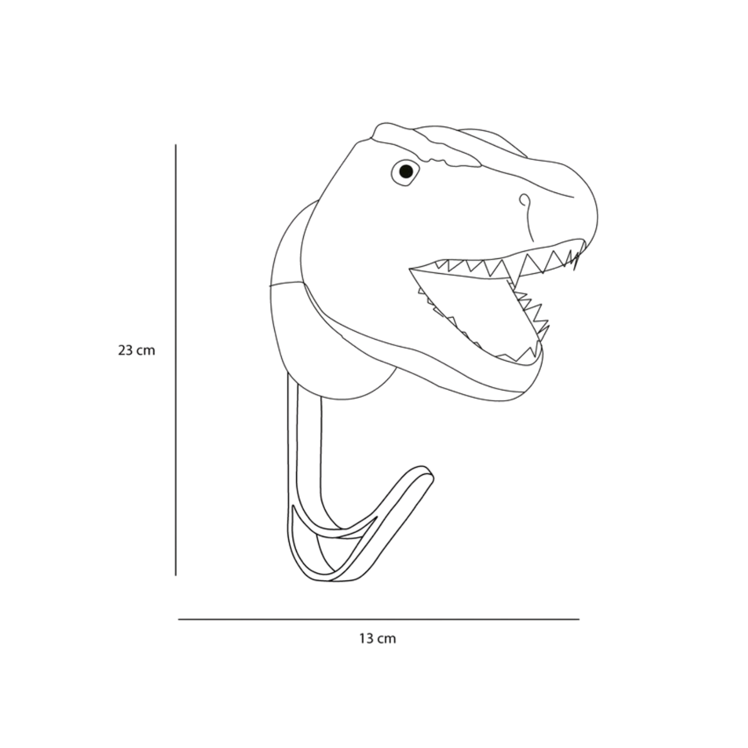 Porte-manteau peluche T-Rex - Wild & Soft