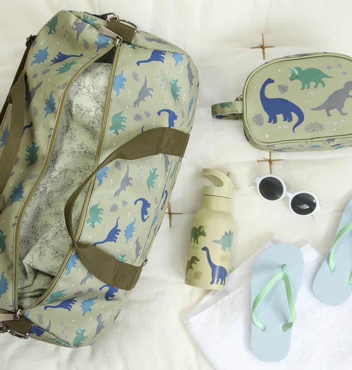Sac de voyage enfant - Dinosaures – vue 2 – A Little Lovely Company