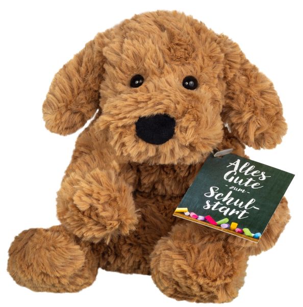 Peluche chien Teddy Hermann rentrée scolaire caramel 20 cm – SKU 946441