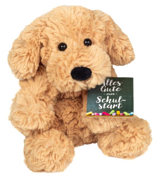 Peluche chien Teddy Hermann rentrée scolaire beige 20 cm – SKU 946465