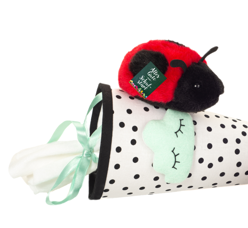 Peluche coccinelle Teddy Hermann rentrée scolaire 11 cm – SKU 946472
