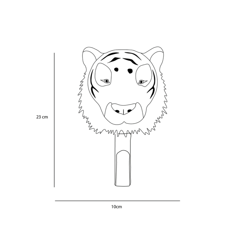 Porte-manteau peluche tigre - Wild & Soft