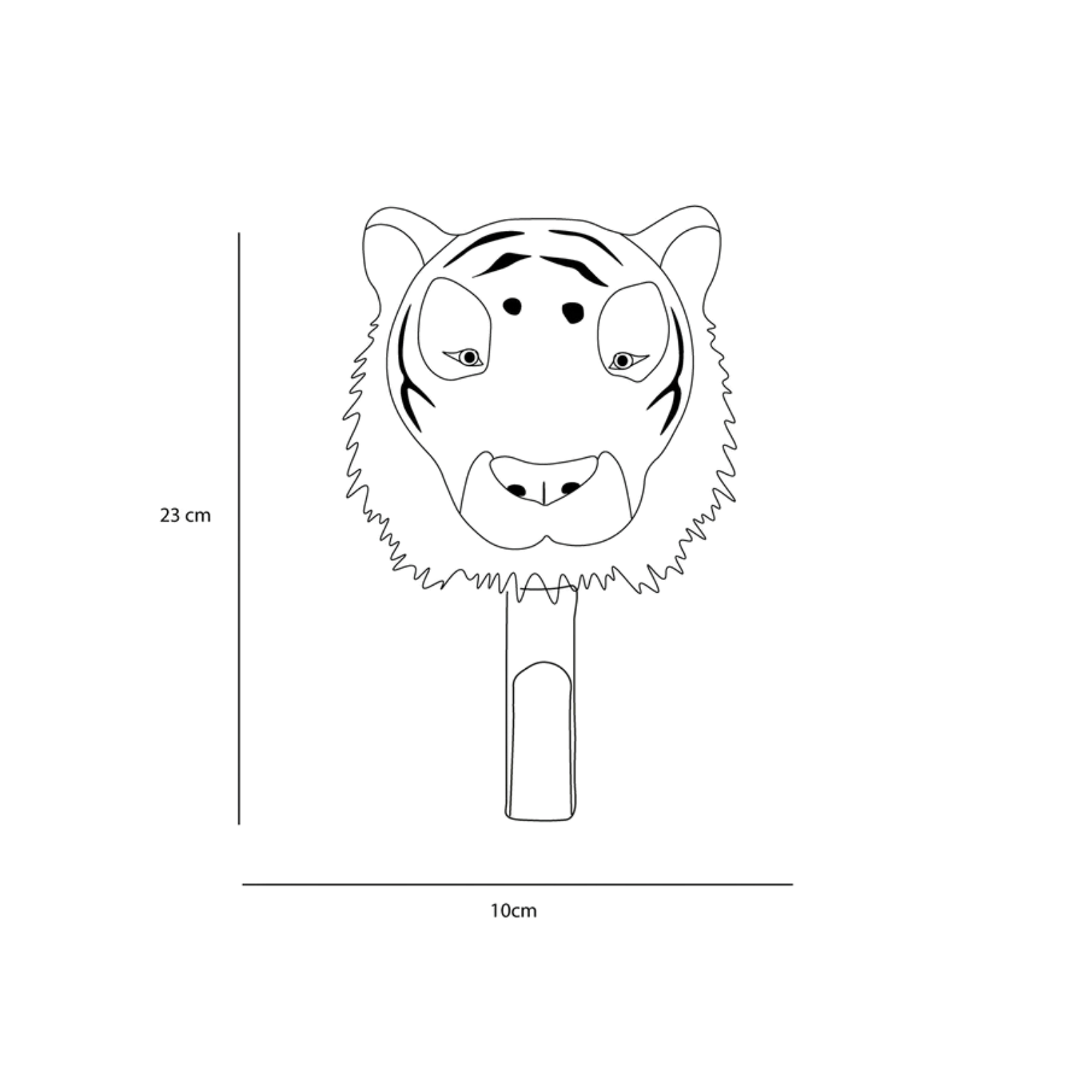 Porte-manteau peluche tigre - Wild & Soft