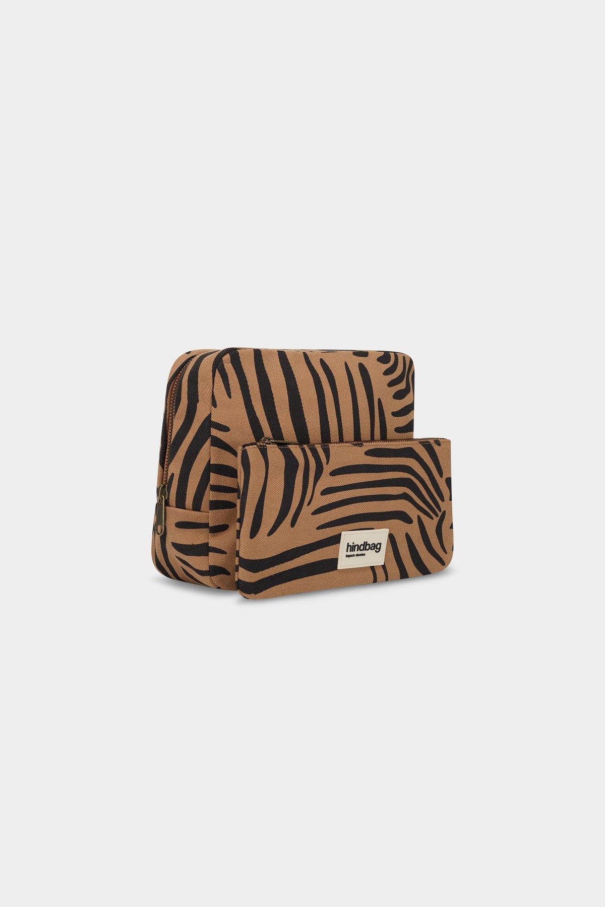 Trousse de toilette XL Alix Zèbre cannelle