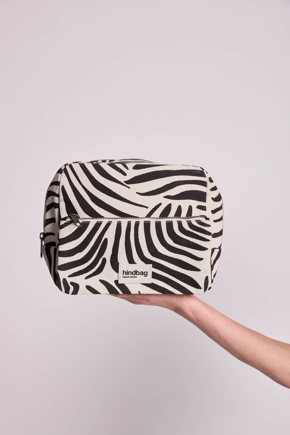 Trousse de toilette XL Alix Zèbre écru