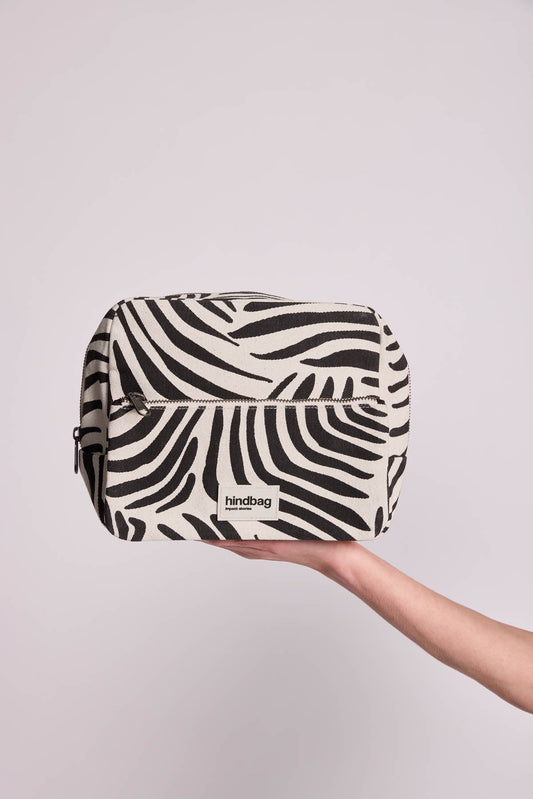 Trousse de toilette XL Alix Zèbre écru