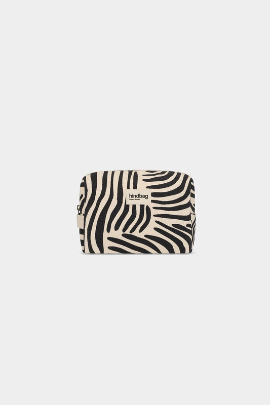 Trousse de toilette Léon Zèbre écru