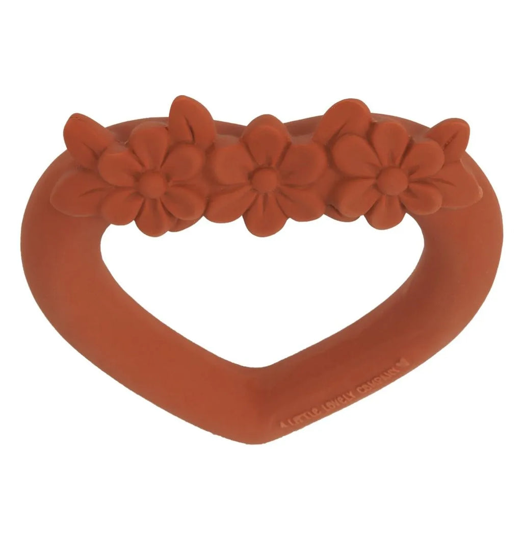 Anneau de dentition Cœur Terracotta – vue 5 – A Little Lovely Company