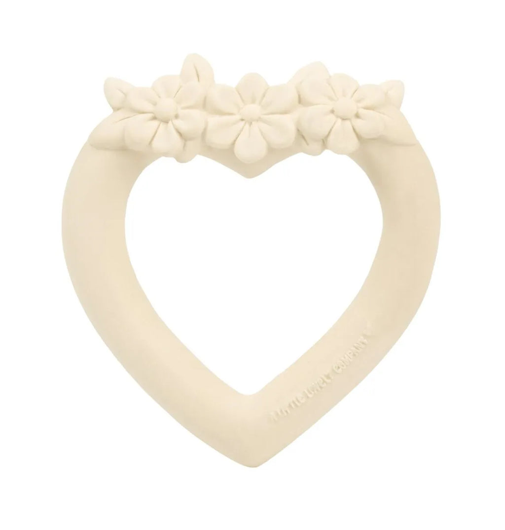 Anneau de dentition Cœur Écru – A Little Lovely Company