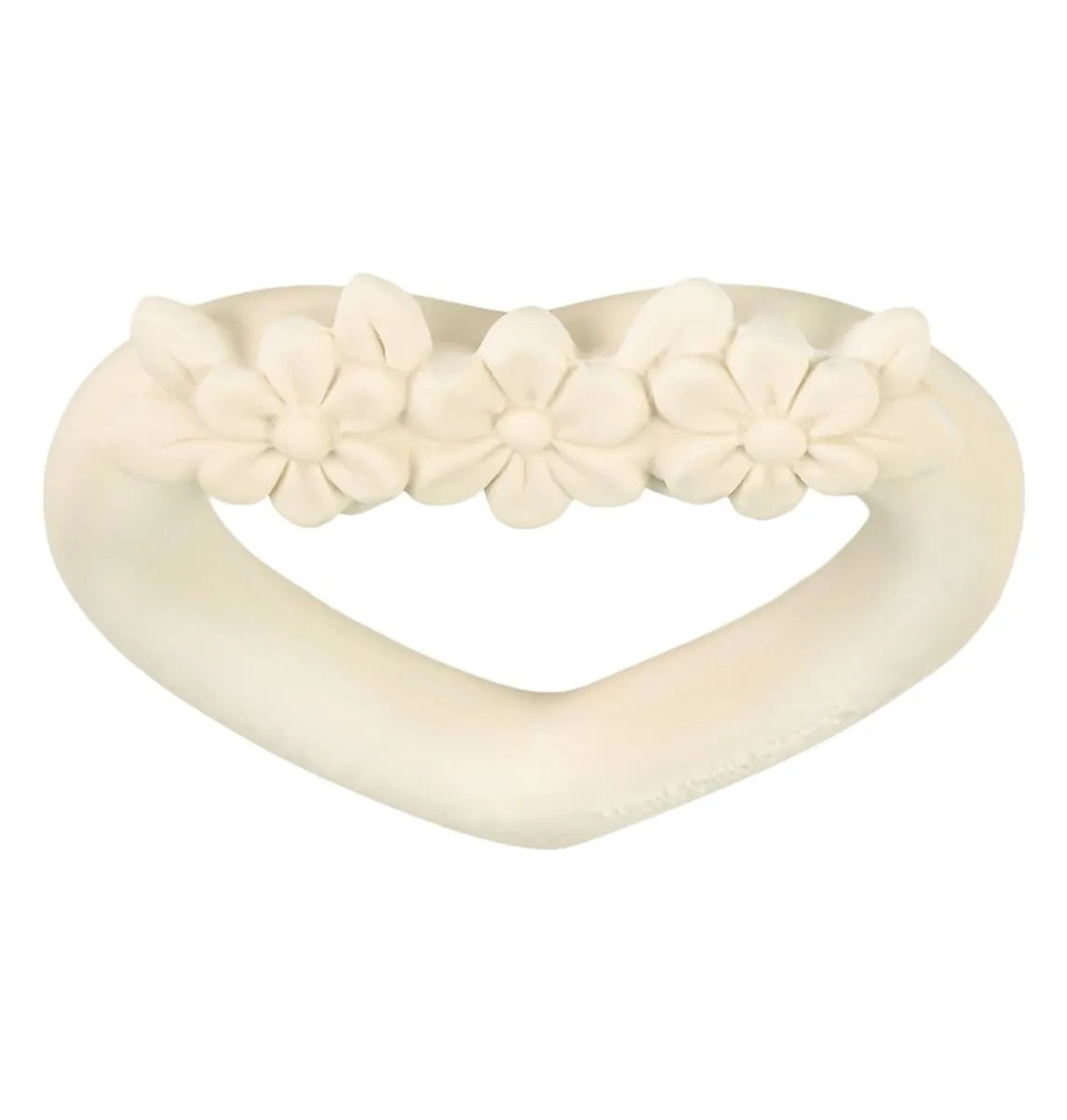 Anneau de dentition Cœur Écru – vue 4 – A Little Lovely Company