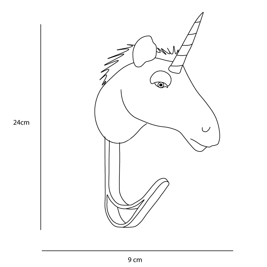 Porte-manteau peluche licorne - Wild & Soft