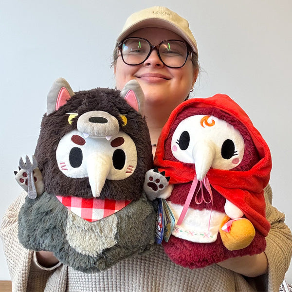 Plague Doctor Little Red Riding Hood & Wolf Mini Squishable Plush Set