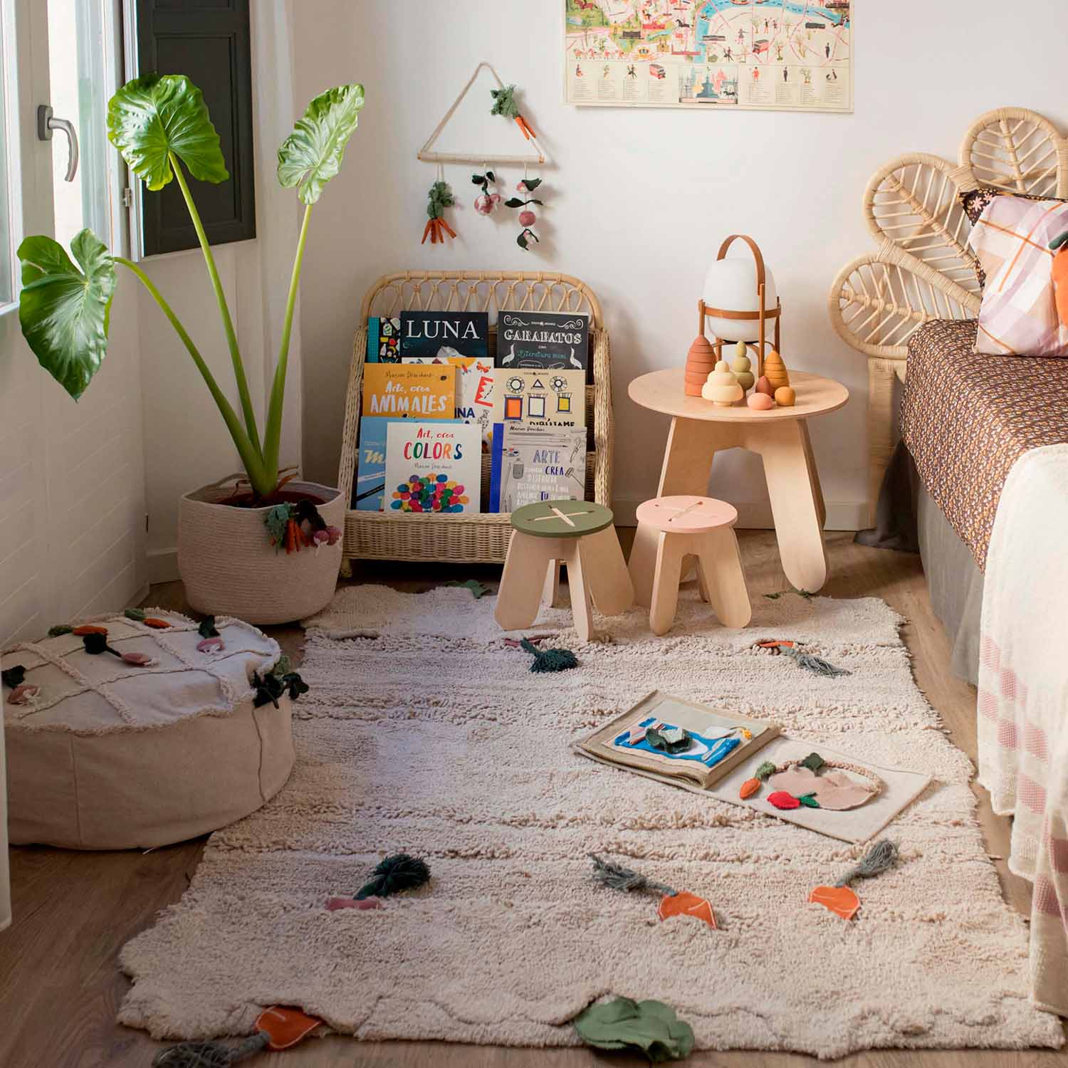 Potager Veggie – Tapis lavable enfant – Oli&Carol x Lorena Canals – vue produit 5