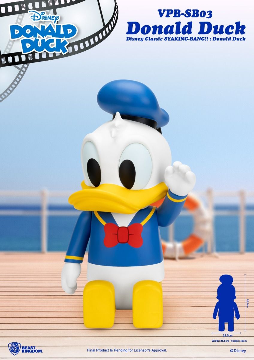 disney classic syaking bang donald duck beast kingdom 