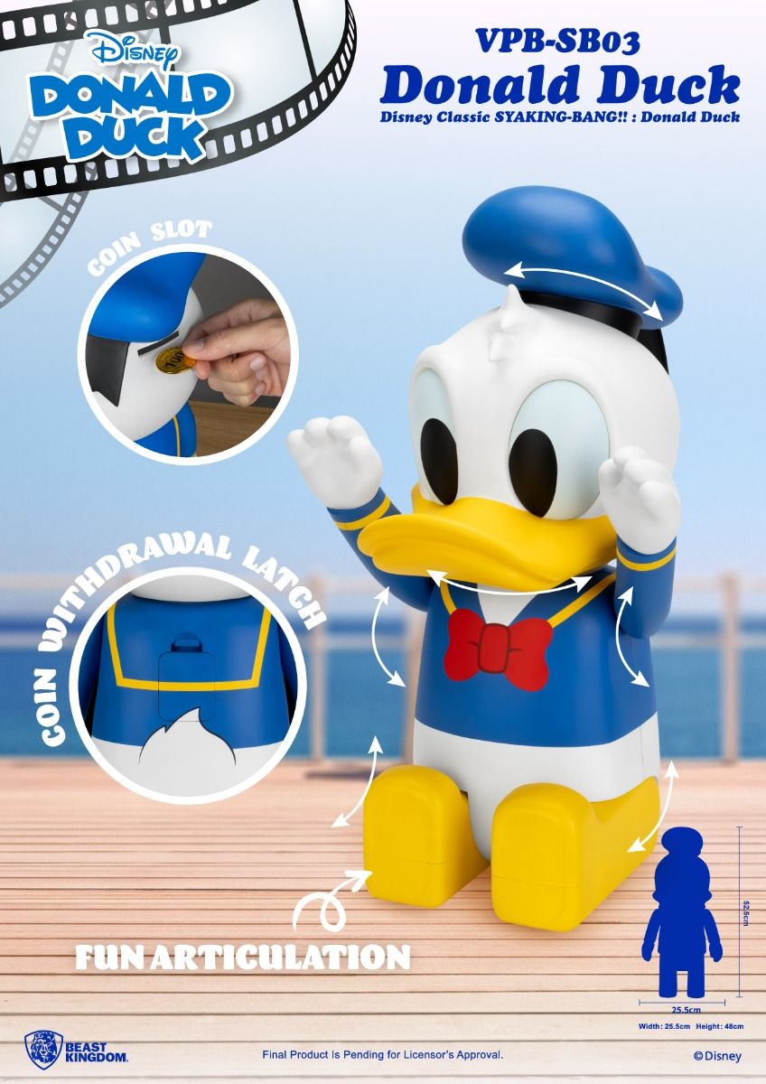 disney classic syaking bang donald duck beast kingdom 