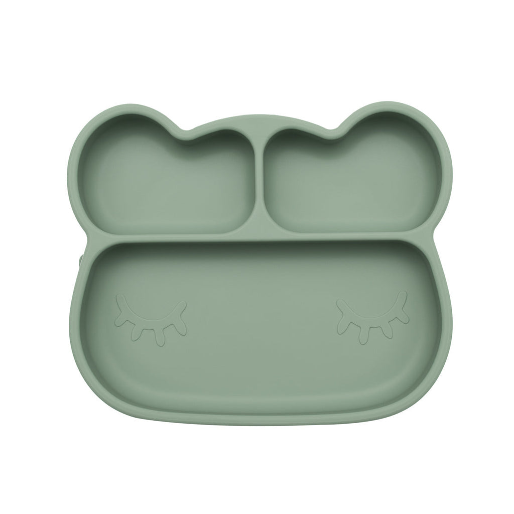 Assiette en Silicone Ours Sauge We Might Be Tiny 