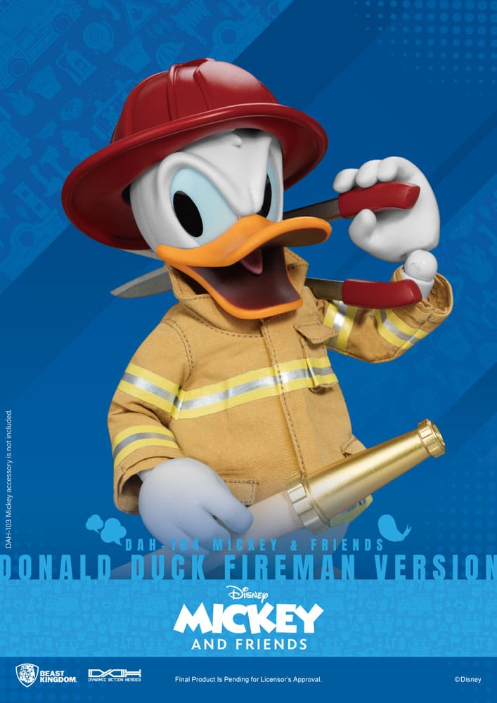 donald duck fireman version beast kingdom toys 