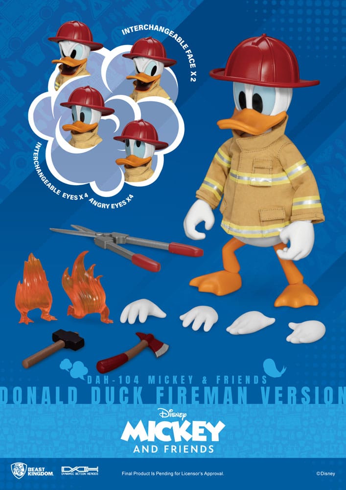 donald duck fireman version beast kingdom toys 