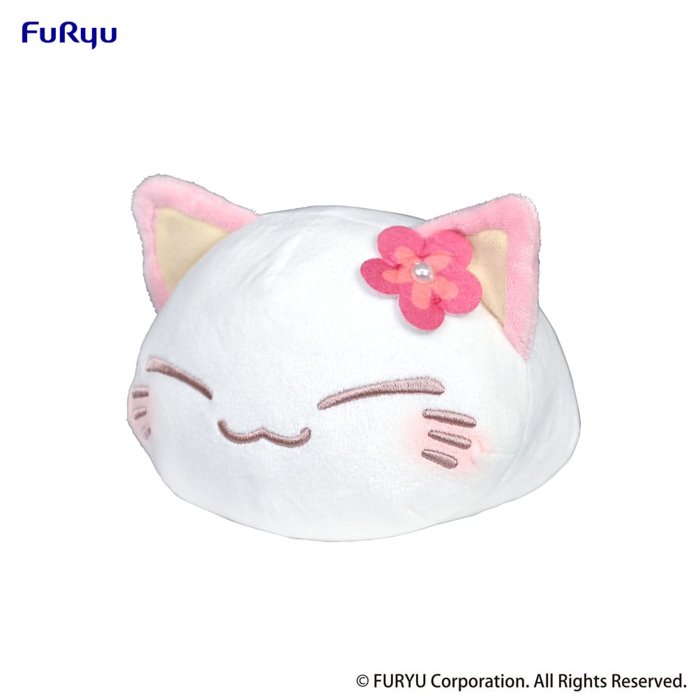 nemuneko cat peluche pink 18 cm 