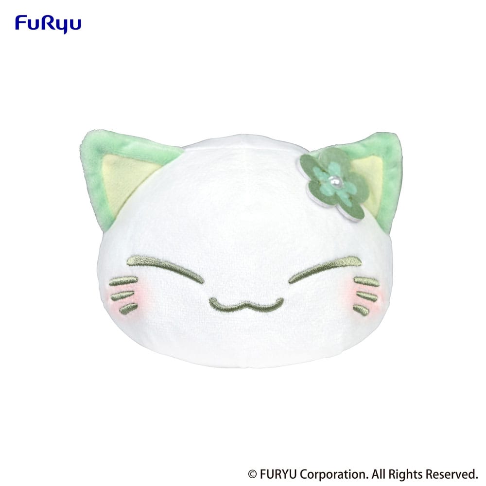 nemuneko cat peluche green 18 cm FRYU36247 4582782362478
