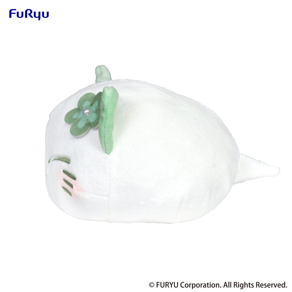 nemuneko cat peluche green 18 cm 