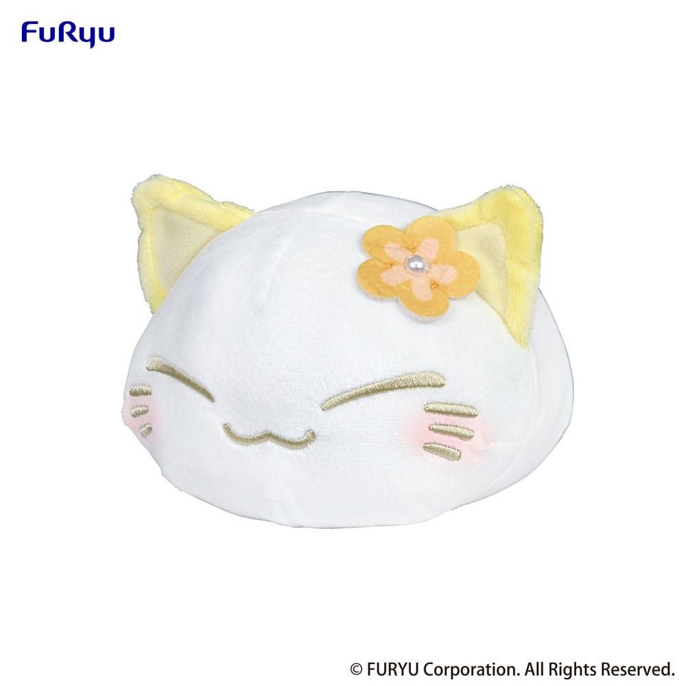 nemuneko cat peluche yellow 18 cm 