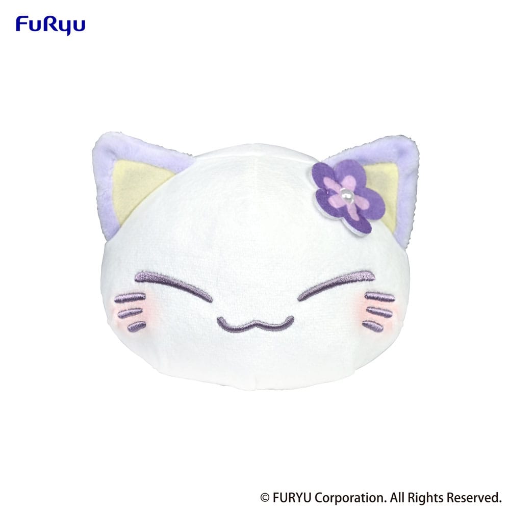 nemuneko cat peluche purple 18 cm FRYU36249 4582782362492