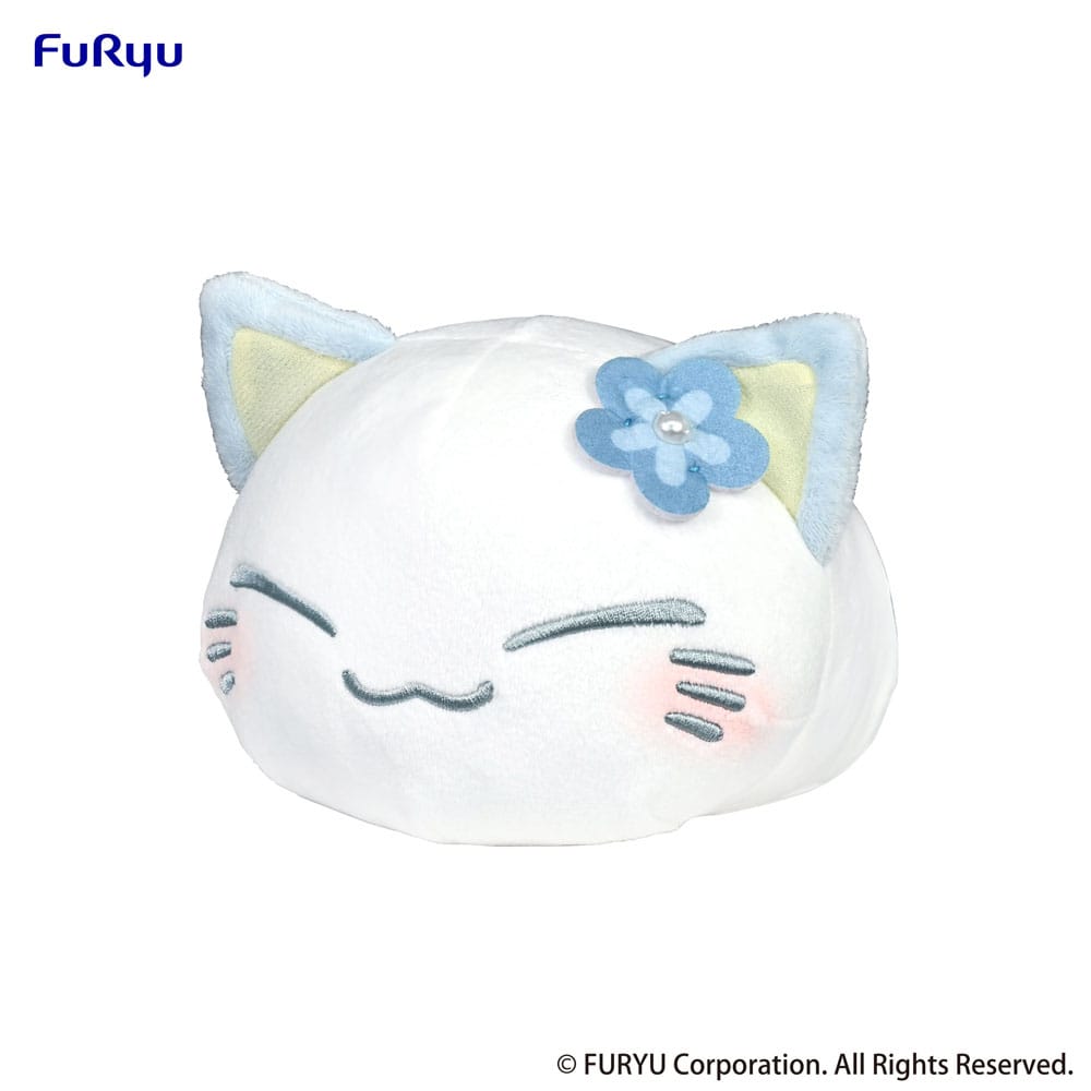 nemuneko cat peluche blue 18 cm 