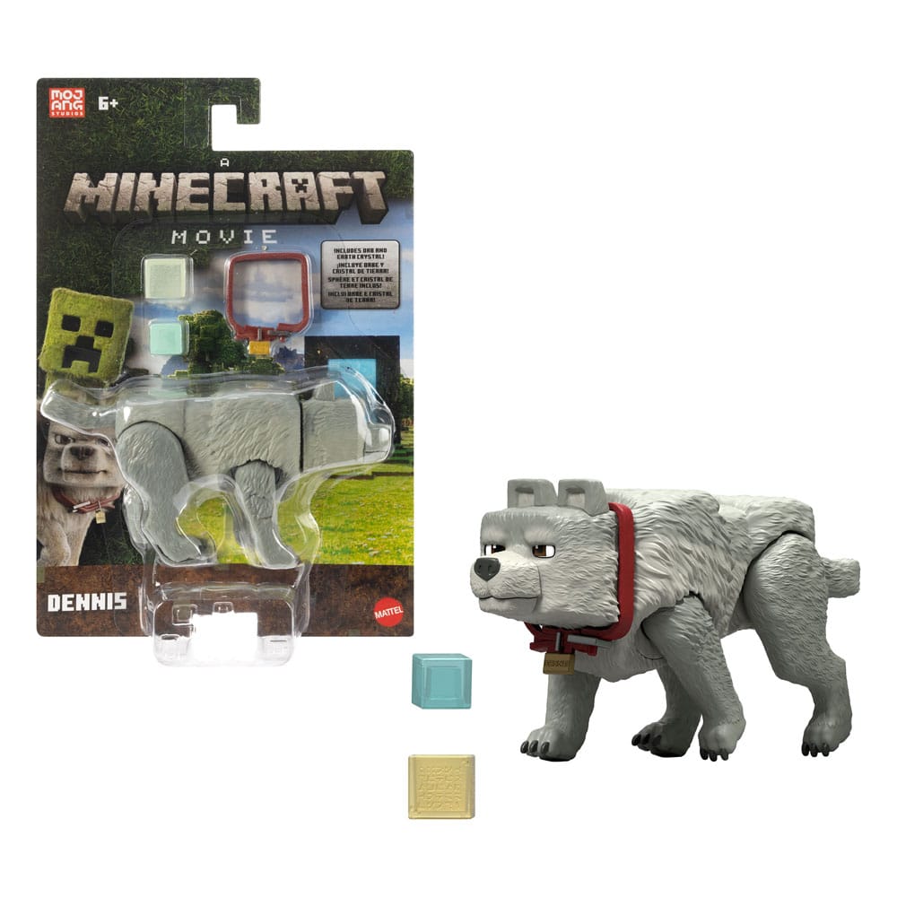 figurine minecraft le film dennis le loup mattel