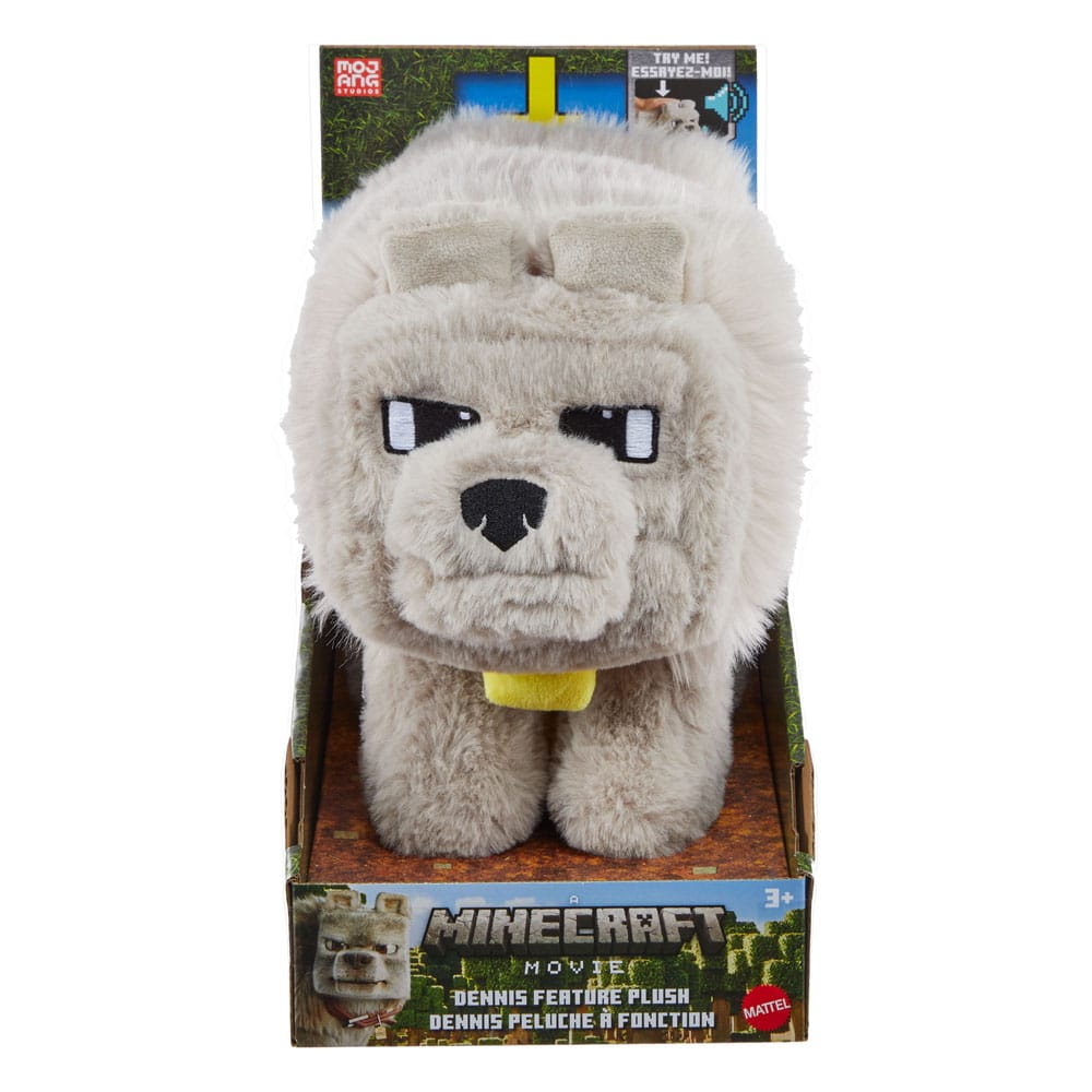 peluche sonore minecraft le film dennis le loup mattel