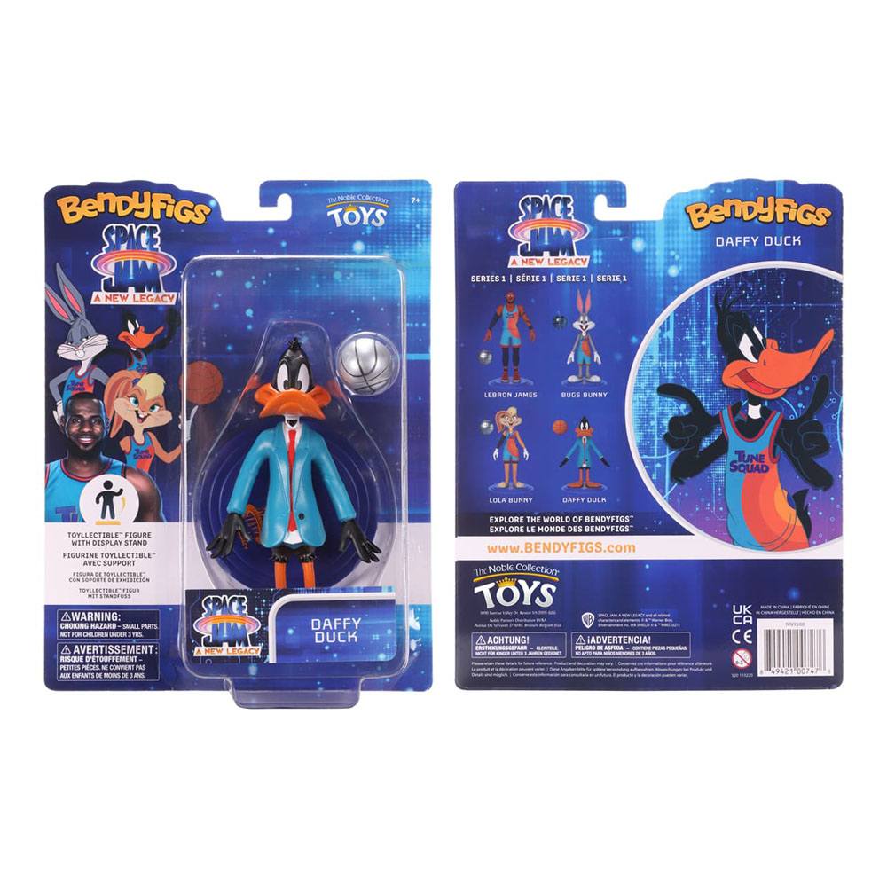 bendyfigs space jam 2 daffy duck noble collection 