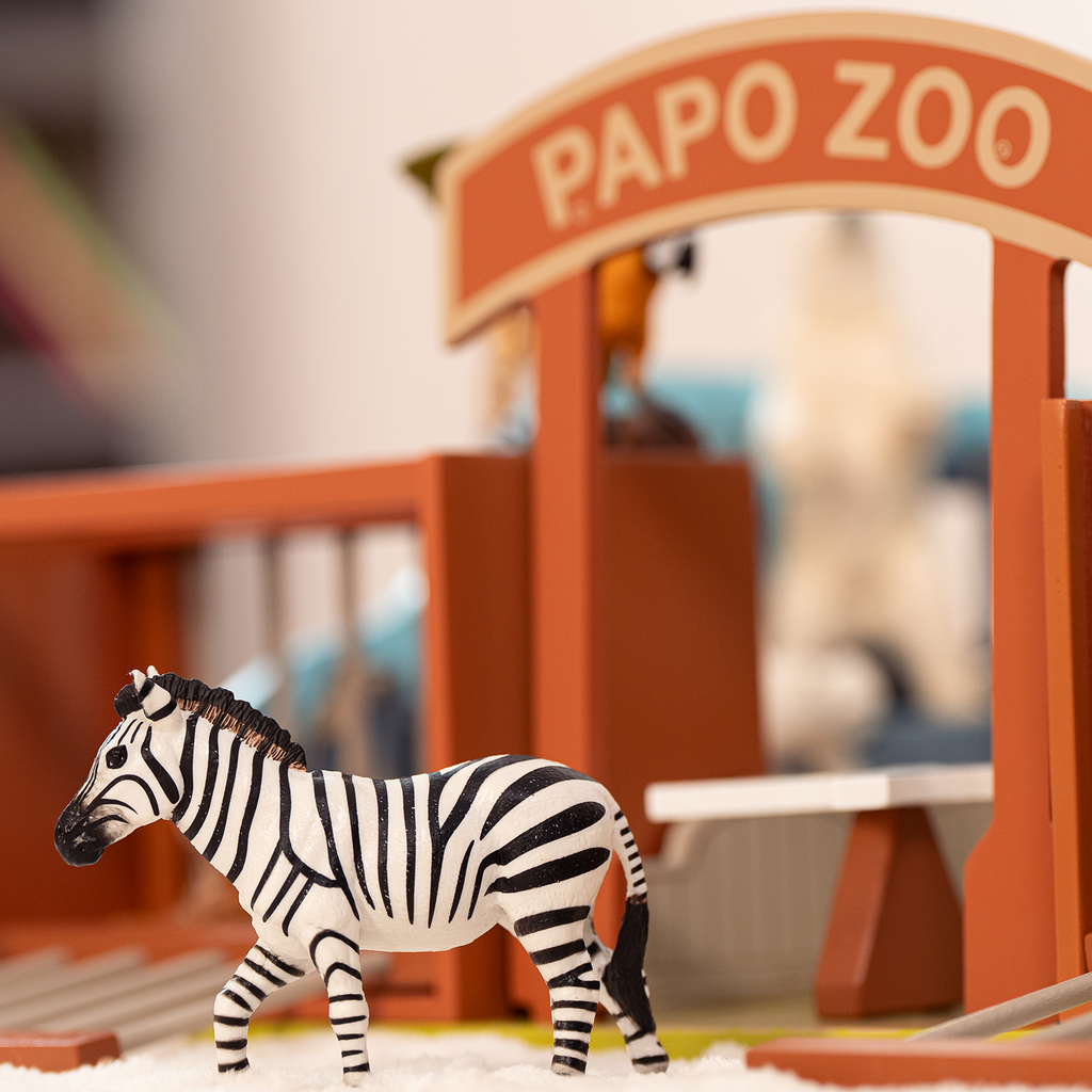 Figurine Zèbre mâle Papo - animal sauvage