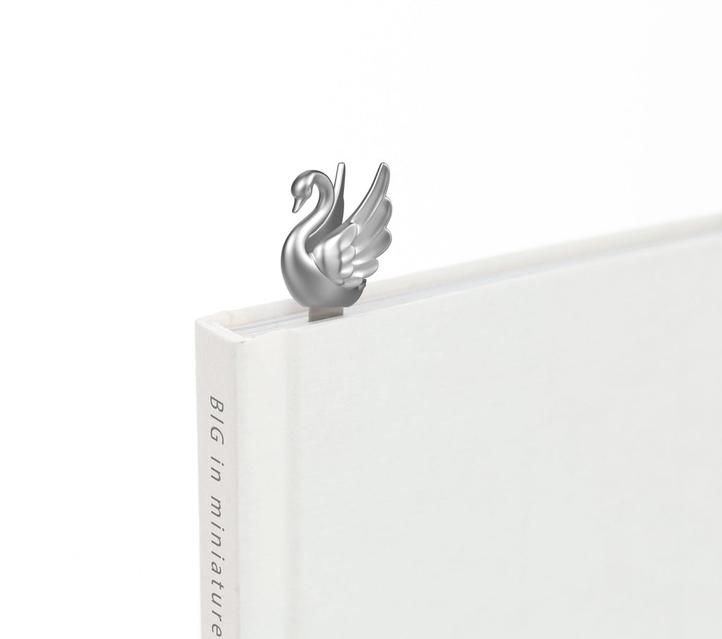天鹅书签
