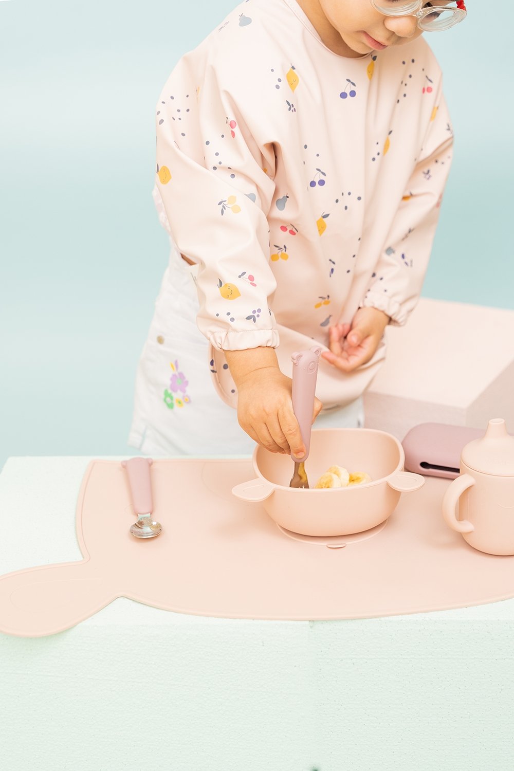 Zoe the Koala Cutlery with Silicone Case Storm Grey
