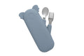 Zoe the Koala Cutlery with Silicone Case Storm Grey