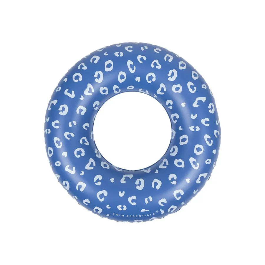 Blauer Leoparden-Pool-Schwimmreifen 